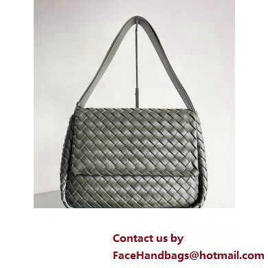 Bottega Veneta Large Cobble Shoulder Bag in padded Intreccio leather CAMPING 2024