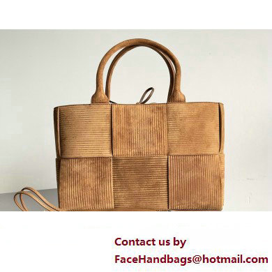 Bottega Veneta Medium Arco Intreccio corduroy suede Tote Bag 2023