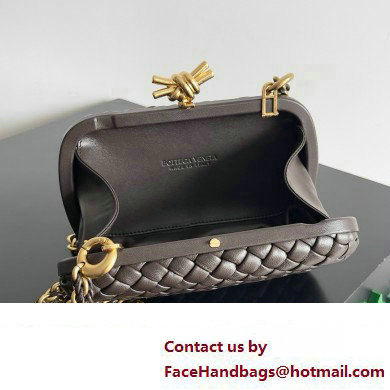 Bottega Veneta Minaudiere knot clutch Fondant 2024