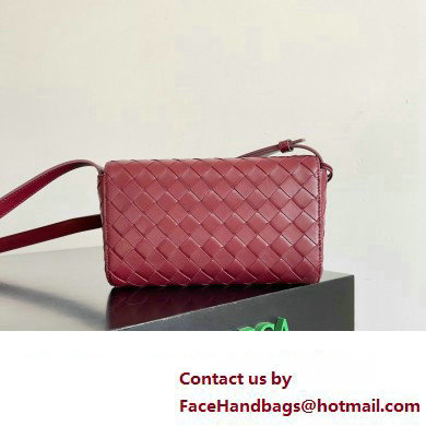 Bottega Veneta Mini Andiamo Cross-Body Intrecciato leather bag BAROLO with metallic knot closure 2024