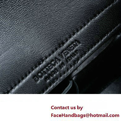 Bottega Veneta Mini East-West Arco Tote Intreccio leather bag with detachable strap BLACK 2024