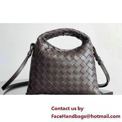 Bottega Veneta Mini Hop Intrecciato leather cross-body Bag with detachable strap FONDANT 2024 - Click Image to Close