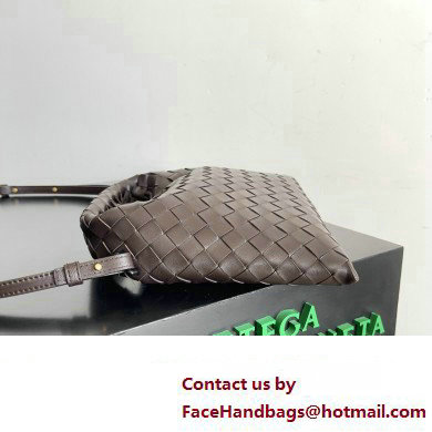 Bottega Veneta Mini Hop Intrecciato leather cross-body Bag with detachable strap FONDANT 2024