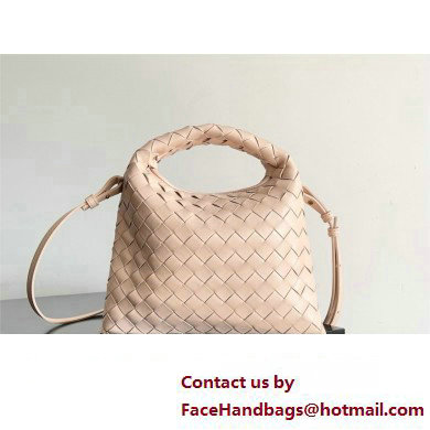 Bottega Veneta Mini Hop Intrecciato leather cross-body Bag with detachable strap pink 2024