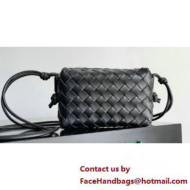 Bottega Veneta Mini Loop Camera Intrecciato leather cross-body Bag Black 2024