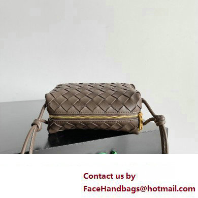 Bottega Veneta Mini Loop Camera Intrecciato leather cross-body Bag FONDANT 2024