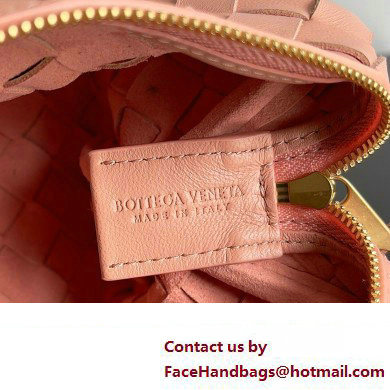 Bottega Veneta Mini Loop Camera Intrecciato leather cross-body Bag MACAROON 2024