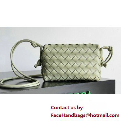 Bottega Veneta Mini Loop Camera Intrecciato leather cross-body Bag TRAVERTINE 2024 - Click Image to Close