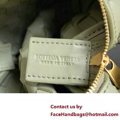 Bottega Veneta Mini Loop Camera Intrecciato leather cross-body Bag TRAVERTINE 2024