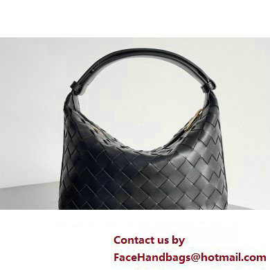 Bottega Veneta Mini Wallace Intrecciato leather shoulder bag Black 2023