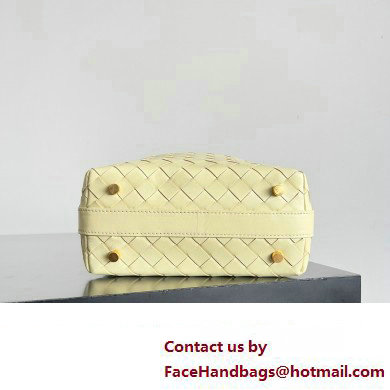 Bottega Veneta Mini Wallace Intrecciato leather shoulder bag CAMOMILE 2023