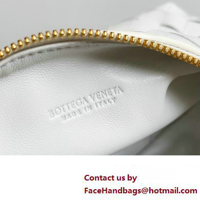 Bottega Veneta Mini Wallace Intrecciato leather shoulder bag White 2023