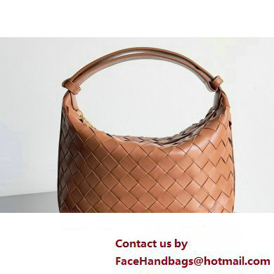 Bottega Veneta Mini Wallace Intrecciato leather shoulder bag Wood 2023