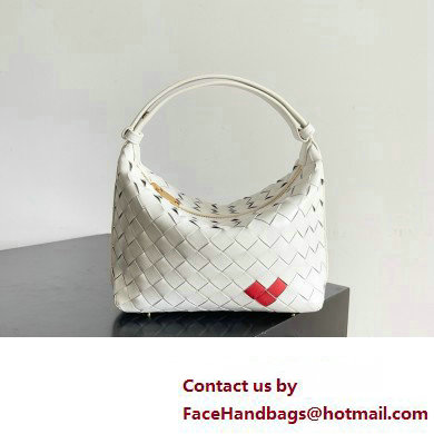 Bottega Veneta Mini Wallace Shoulder bag White / Vernis 2024