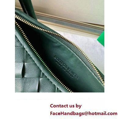 Bottega Veneta Small Gemelli Intrecciato leather shoulder bag 776764 EMERALD GREEN 2024