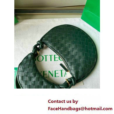 Bottega Veneta Small Gemelli Intrecciato leather shoulder bag 776764 EMERALD GREEN 2024