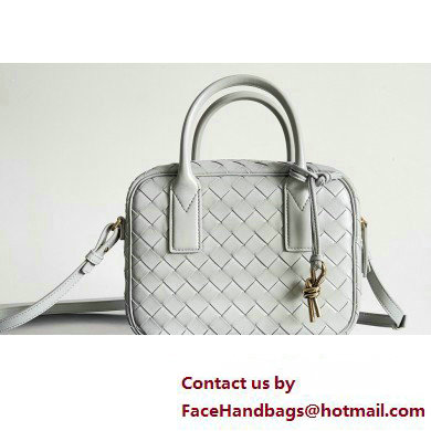 Bottega Veneta Small Getaway Intrecciato leather top handle bag with adjustable and detachable strap AGATE GREY 2024