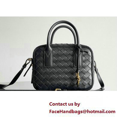 Bottega Veneta Small Getaway Intrecciato leather top handle bag with adjustable and detachable strap Black 2024