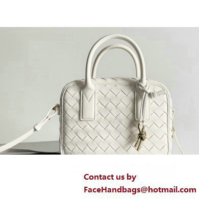 Bottega Veneta Small Getaway Intrecciato leather top handle bag with adjustable and detachable strap White 2024