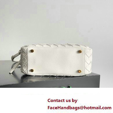 Bottega Veneta Small Getaway Intrecciato leather top handle bag with adjustable and detachable strap White 2024