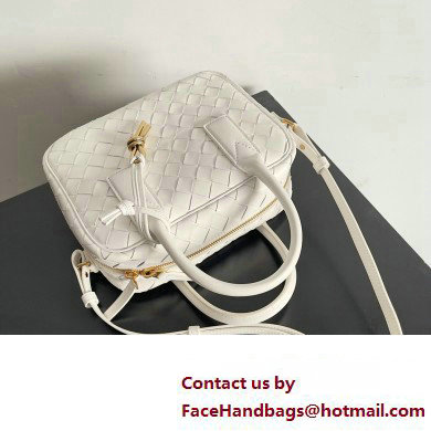 Bottega Veneta Small Getaway Intrecciato leather top handle bag with adjustable and detachable strap White 2024