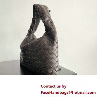 Bottega Veneta Small Hop Intrecciato leather shoulder bag Coffee 2023