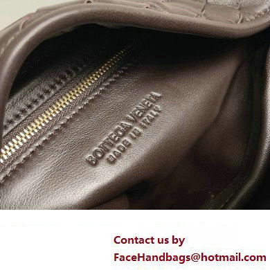 Bottega Veneta Small Hop Intrecciato leather shoulder bag Coffee 2023