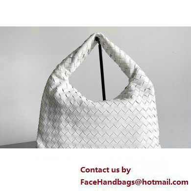 Bottega Veneta Small Hop Intrecciato leather shoulder bag White 2023