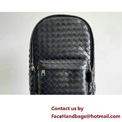 Bottega Veneta Small Intrecciato leather Backpack Bag Black 2023