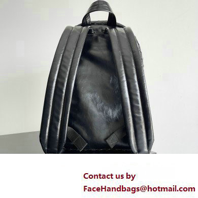 Bottega Veneta Small Intrecciato leather Backpack Bag Black 2023