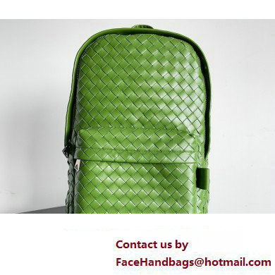 Bottega Veneta Small Intrecciato leather Backpack Bag Green 2023