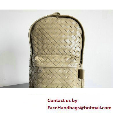 Bottega Veneta Small Intrecciato leather Backpack Bag TAUPE 2023