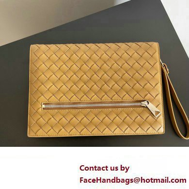 Bottega Veneta Small intrecciato leather document case With Wristlet ACORN 2023 - Click Image to Close