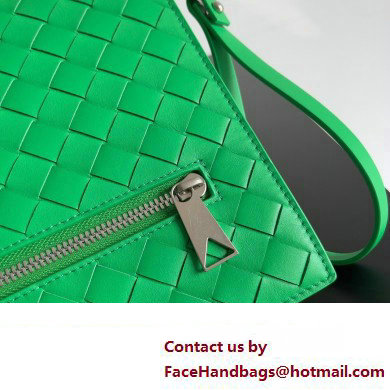 Bottega Veneta Small intrecciato leather document case With Wristlet Green 2023