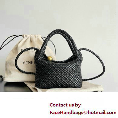 Bottega Veneta black calfskin Mini Tosca bag 2024