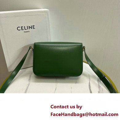 CELINE Classique Triomphe Bag in shiny calfskin Amazone 2024