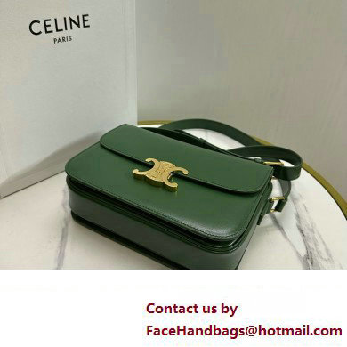 CELINE Classique Triomphe Bag in shiny calfskin Amazone 2024