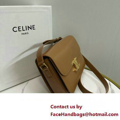 CELINE Classique Triomphe Bag in shiny calfskin BRONZE 2024