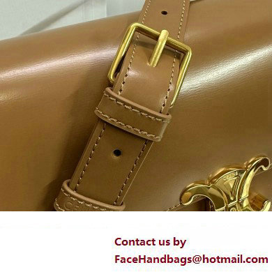 CELINE Classique Triomphe Bag in shiny calfskin BRONZE 2024