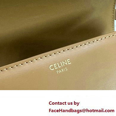 CELINE Classique Triomphe Bag in shiny calfskin BRONZE 2024