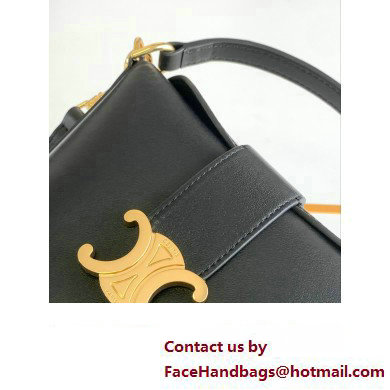 CELINE MINI BUCKET TRIOMPHE in SMOOTH CALFSKIN Black 2024