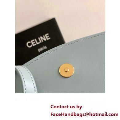 Celine CLUTCH ON STRAP TABOU Bag in Smooth calfskin Ice blue