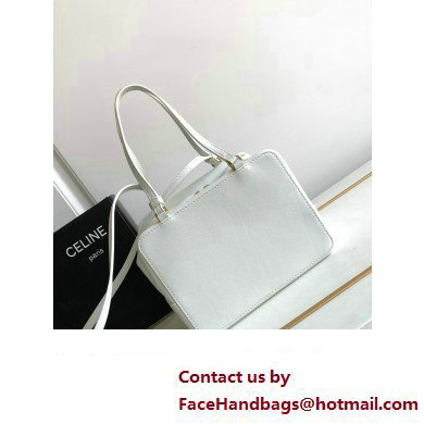 Celine FOLDED CUBE BAG in Smooth Calfskin White