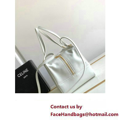 Celine FOLDED CUBE BAG in Smooth Calfskin White