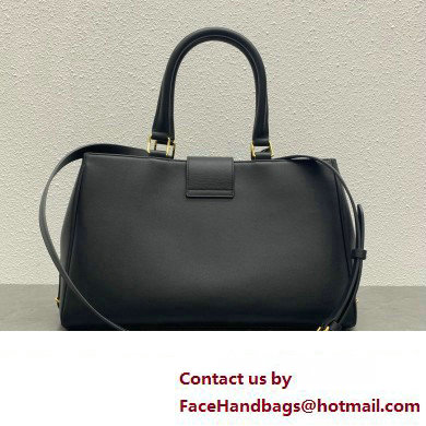 Celine MEDIUM APPOLINE BAG in supple calfskin 114963 Black - Click Image to Close