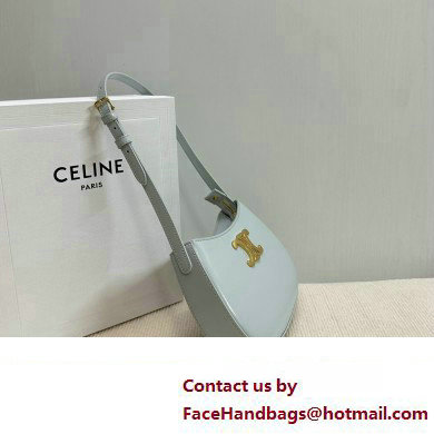 Celine MEDIUM TILLY BAG in shiny calfskin Sky Blue 2024