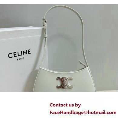 Celine MEDIUM TILLY BAG in shiny calfskin White 2024