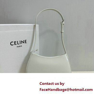 Celine MEDIUM TILLY BAG in shiny calfskin White 2024