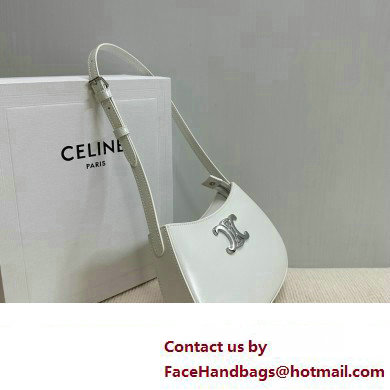 Celine MEDIUM TILLY BAG in shiny calfskin White 2024