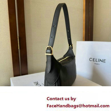 Celine MINI ROMY Bag in SUPPLE CALFSKIN Black 2024 - Click Image to Close